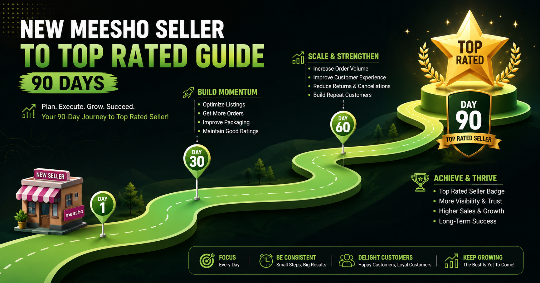 Complete Guide: From New Meesho Seller to Top Rated in 90 Days